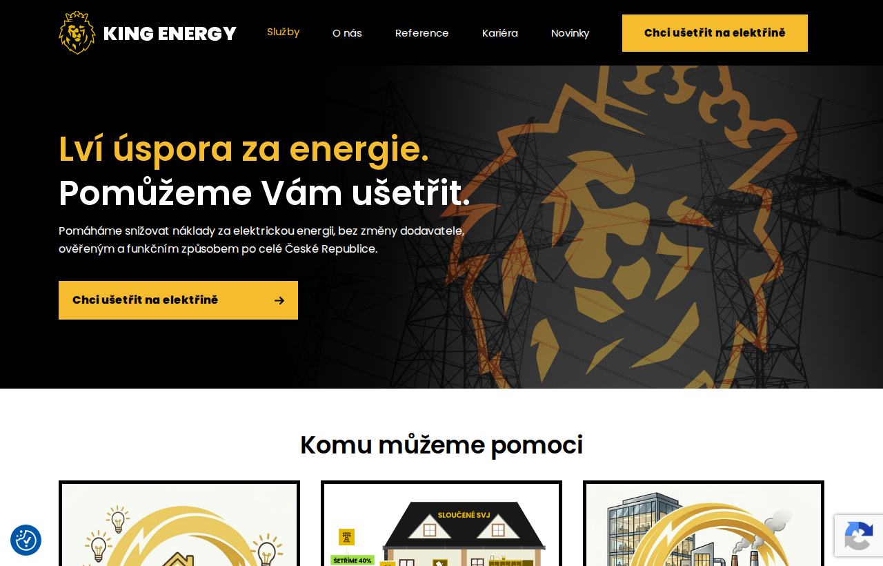 Úvodní stránka kingenergy.cz